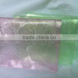 High Quality Non-toxic, Eco-friendly Embossed Rose Make up Bag, EVA Travel Cosmetic Bag thumbnail-1