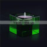 Colorful Square Crystal Glass Tealight Candle Holder Cheap thumbnail-2