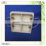 Hotel Restaurant Unfinished Mini Euro Square Wooden Pallet Tray thumbnail-4