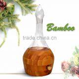Elegant Bamboo Glass LED Aroma Diffuser Nebulization Essential Oil Diffuser thumbnail-1