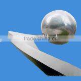 Large Modern Stainless Steel Sphere Sculpture thumbnail-1