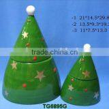 Ceramic Cookie Jar , Xmas Cookie Jar, Easter Cookie Jar thumbnail-1