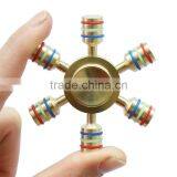 Upgrade Edition 100% Brass Fidget Toy Integral Disassembly High Freedom Hand Spinner Spinner Long Anti Stress thumbnail-1