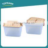Toprank Customized Logo Save Space Toy Sundry Clothes Container Storage Box Plastic Transparent Clothes Storage Box thumbnail-1