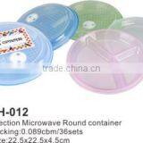 3 Section Plastic Food Lunch Box Meal Prep Containers Boite a Vivres Die Kasserolle thumbnail-3