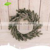 GNW CHWR-1605055 2016 Promotional Decoration Flocked Snowing Christmas Wreath Wholesale thumbnail-1