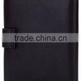 Black Hot Selling Genuine Leather Rfid Travel Passport Holder thumbnail-5