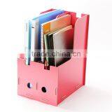Cosmetics Storage Box DIY Desktop Storage Box Creative Wood Folder Decorative File Folder Box thumbnail-2