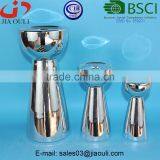 BSCI Audit Factory Dolomite Electroplated Christmas Candleholders, Silver Plated Candle Holder thumbnail-4