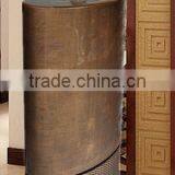 Small Ball Shape Fiber Glass Water Fountain With Rattan Base thumbnail-3