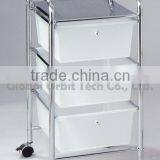 Home Storage Furniture 3-tier Plastic Drawer Trolley Cart PP Drawer Rack thumbnail-3