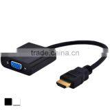 HDMIs to VGA 1080P Gold-Plated Active Adapter Converter Male to Female With Micro USB and 3.5mm Audio Cable thumbnail-1