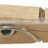 Mini Clothes Pins Plain Small Natural Color Wooden Craft Clip With Metal Spring 25mm thumbnail-1