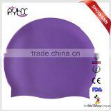 Customized Logo 100% Silicone Swimming Cap With Adult and Kid Size thumbnail-2