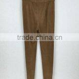 Custom Fashion Comfortable Brown Cotton New Casual Wide Leg Trousers / Pants Women 2016 thumbnail-3