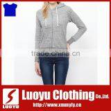 hot sale women fashion hoodies with zip in stock