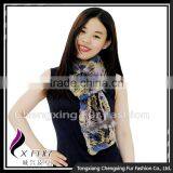 CX-S-173G China Wholesale Fashion Knitted Lady Rex Rabbit Fur Scarf thumbnail-1