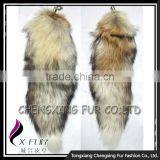 CX-R-05 Promotional Key Chain Natural Color Fancy Fox Fur Tail Key Ring thumbnail-4