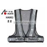 HA-002 Black Basic Safety Vest With Reflective Tape thumbnail-1