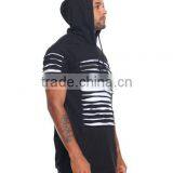 Hot Sale China Factory Direct Supply Print Pattern Chest Zipper Pullover Hoodie With Adjustable Drawstring Accent Hood thumbnail-5