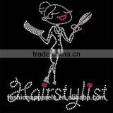 Uniflying Latest Fashion Comb Scissors Dryer Hairdresser Iron on Rhinestone Sheets thumbnail-3