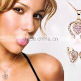 Rose Gold Plated Heart With CZ Studded Fashion PendantSet thumbnail-6