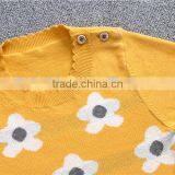 New Design Stylish Teenager Kids Girls Flower Knitting Pullover Sweaters thumbnail-3