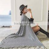 Hot Sale 2017 New Year Spring Women Scarf Back and White Grid Fake Woolen UK Wind Lady Muffler thumbnail-1