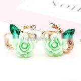 Zm53245a Korean Model Stock Jewelry Earrings Moq 10 Pieces Flower Shape Earrings thumbnail-2