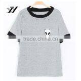 OEM Summer Soft Short Sleeve Cotton Women Cute Printed T Shirts thumbnail-1