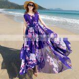 Z&M Maxi Beach Dress Ladis Maxi Dress Floral Maxi Dress Sleeveless thumbnail-6