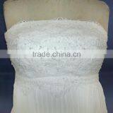 China OEM Supply A Line Strapless Wedding Dress thumbnail-5