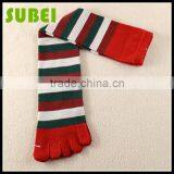 Warm Christmas Stockings,Their Five Fingers Wool Mixed High Boots Socks thumbnail-3