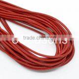 Custom Design Red Round Real Leather Jewelry Cord 2mm Thick 10m Length thumbnail-1