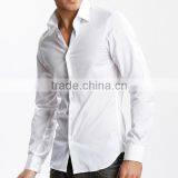 Custom Solid Color Slim Fit Dress Man Shirt 100% Cotton 40*40 133*72 thumbnail-3