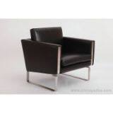 Italian Leather Hans Wegner CH101 Chair thumbnail-1