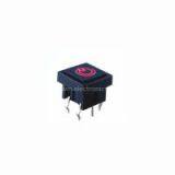 10x10mm Momentary illuminated Tact Switches with led for Control Panel