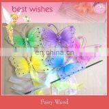 Bead and paiting nylon Butterfly fairy wand ,stick