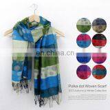 Polka Dot Woven Scarf thumbnail-1