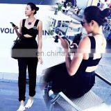 Black Strapless Hollow Front Offical Women Dress Jumpsuit OL Dress thumbnail-1