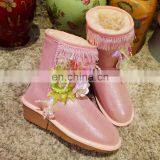 Aidocrystal New Style Comfortable Warm Women Shoes China Wholesale Winter Girl Lovely Bling Snow Boots thumbnail-1