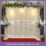 BCK007 Hot Sale Fancy Chiffon and Organza Backdrops Decoration thumbnail-1