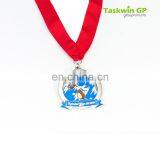 Plating Nickel Egg-shape Enamel Award Baseball Sport Metal Medals and Trophies , Custom Race Medal With Lanyards thumbnail-3
