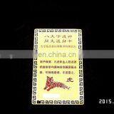 Colorfull Brass Etched Gold Metal Buddha Cards thumbnail-2