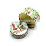 Christmas Candy Tin Can Wholesale, Round Metal Chocolate Tin Can thumbnail-4