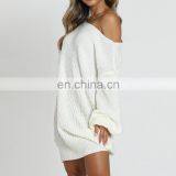 LAITE D2130 Women Casual Dresses Ladies Bishop Sleeve Knitted Dress Sweater Dresses Women Clothing thumbnail-6