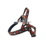 Fancy dog harness T-shape durable pet harness soft neoprene adjustable neck harness