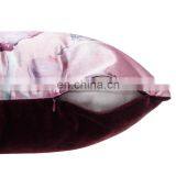 Premium Velvet Watercolour Floral Digital Print Cushion Cover for Home Deco thumbnail-4