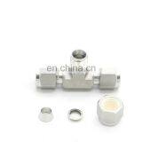 Leak-Free Compression Tee Compression Elbow Double Ferrule Compression Tube Fitting Reducing Union Tee thumbnail-2