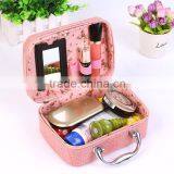 New Style Korean Nail Art Retro Portable Crocodile Grain Large Capacity High Grade Cosmetic Bag thumbnail-2